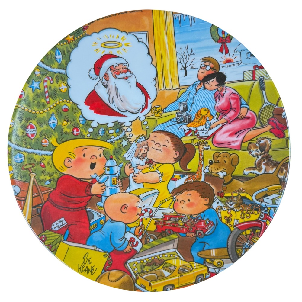Vintage‎ Family Circus Bil Keane Christmas Plate Hoyle Collectibles 1980